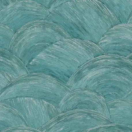 Tapet abstract Valuri verde-argintiu Cumpără acum