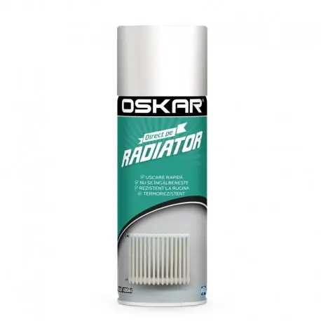 Spray vopsea Oskar Direct pe Radiator alb Expediere rapidă