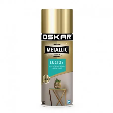 Livrare expres Spray auriu Oskar Metallic Effect lucios