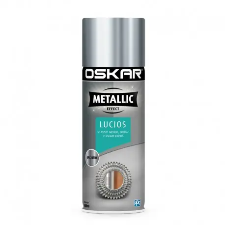 Cumpără acum Spray argintiu Oskar Metallic Effect lucios