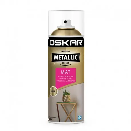 Spray auriu Oskar Metallic Effect mat Reducere extra