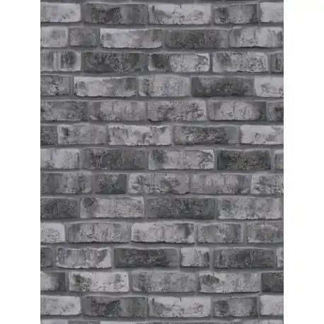 Preț promoțional Tapet industrial Caramida gri-negru