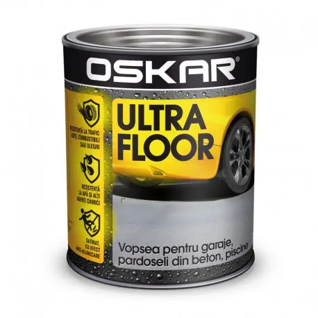 Reduceri Vopsea Oskar Ultra Floor Carbon Grey 5L