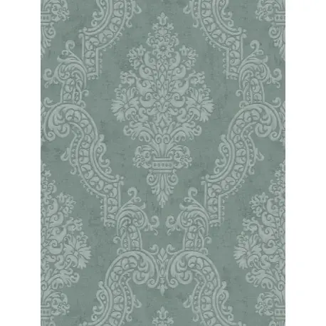 Tapet elegant stil Baroc gri-verzui Reducere