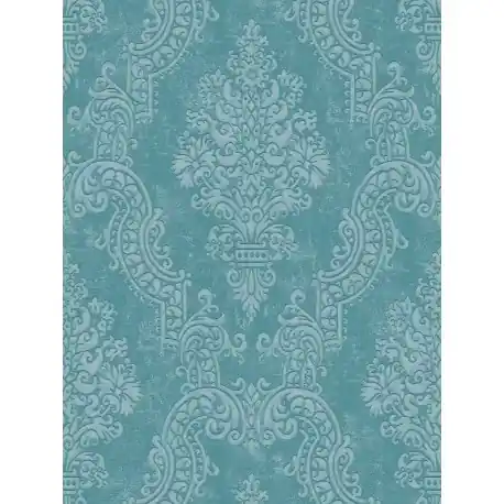 Tapet elegant stil Baroc turcoaz Reducere extra