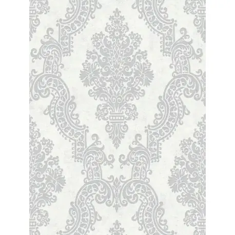 Ofertă Tapet elegant stil Baroc alb-gri