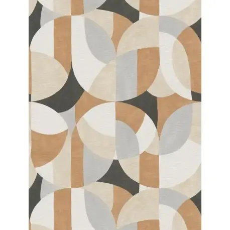 Lichidare de stoc Tapet Bauhaus geometric gri-maro