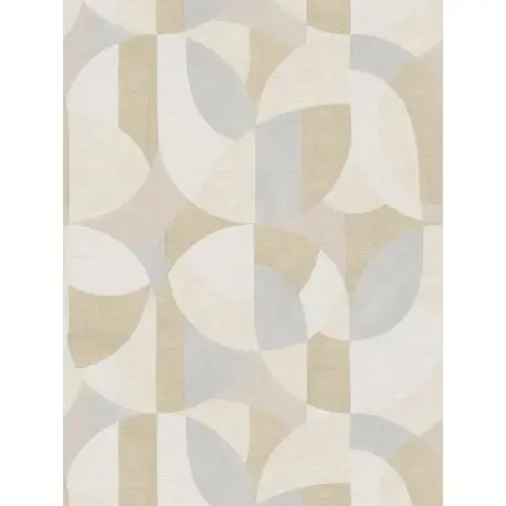 Ieftin Tapet Bauhaus geometric gri-bej
