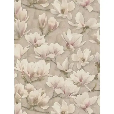 Tapet cu magnolii bej-roz Ofertă specială