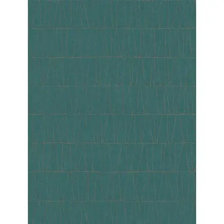 Tapet grafic Jade albastru-auriu Popular