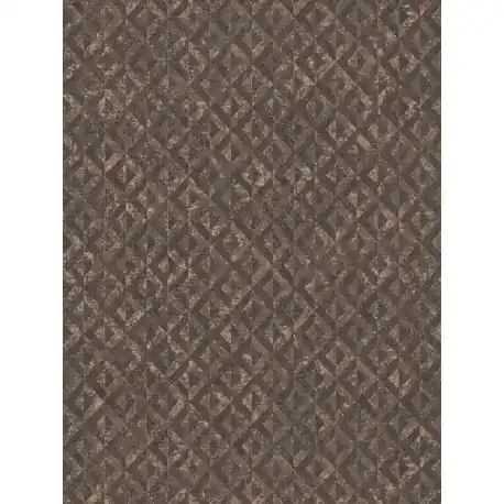 Expediere rapidă Tapet model geometric vintage maro-negru