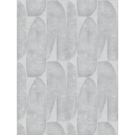 Tapet geometric Frunze de palmier gri Ieftin