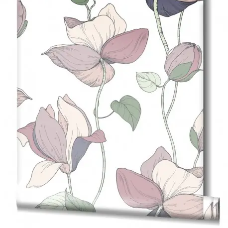 Ofertă limitată Tapet floral artistic Kyoto 47472