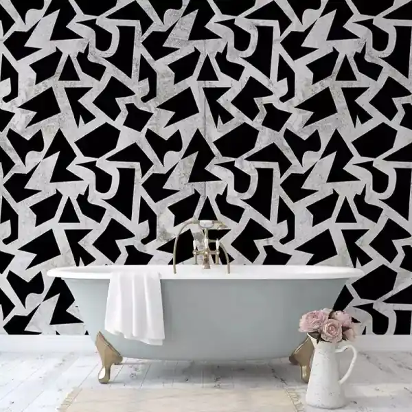 Tapet Geometric Grunge Light Expediere rapidă