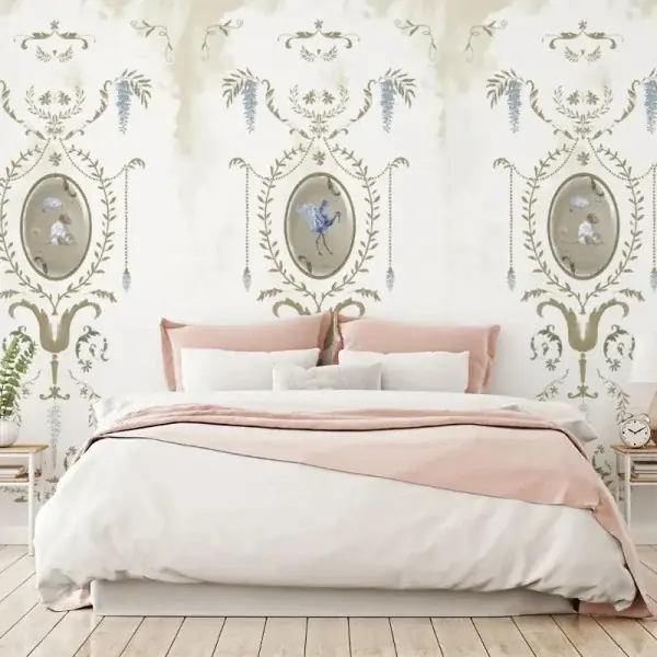 Calitate înaltă Tapet Royal Animals White
