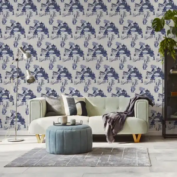 Tapet Chinese toile (blue) Preferatul clienților