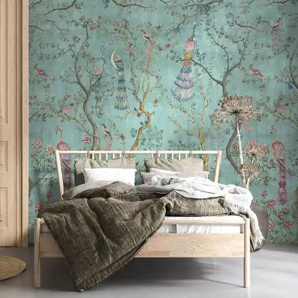 Discount Peacock Chinoiserie in Turquoise