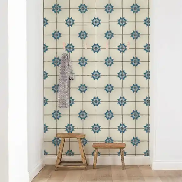 Tapet Vintage Tiles Pattern Reduceri