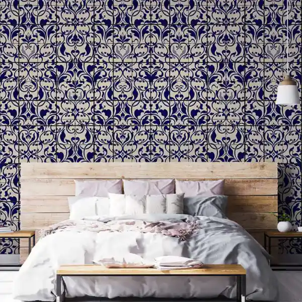 Discount Tapet Porcelain Blue