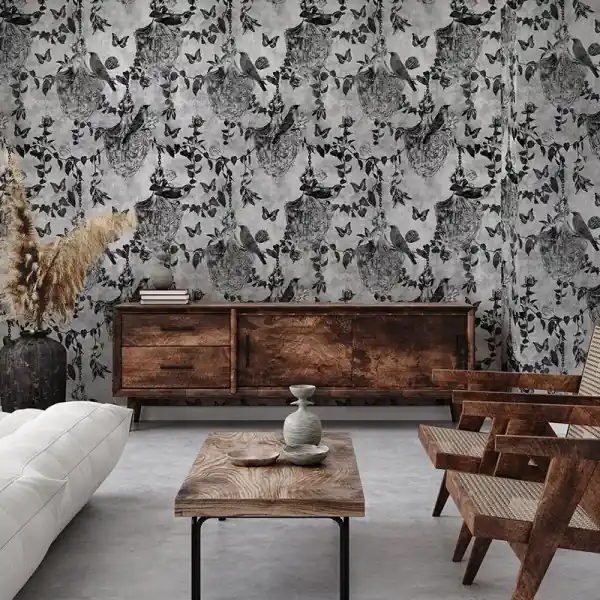 Bestseller Tapet Majestic Memoir in White
