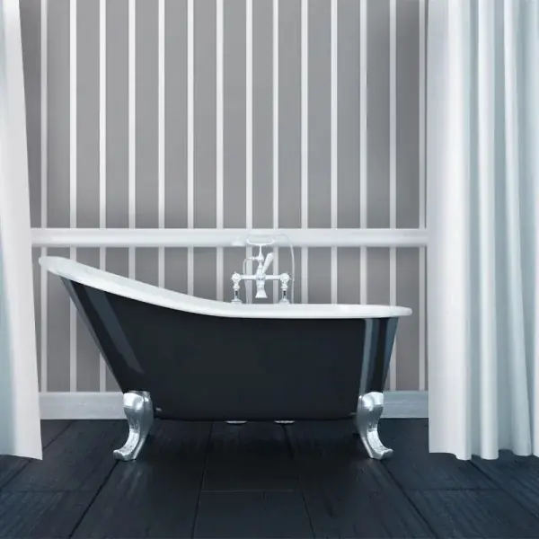 Cel mai bun preț Tapet Gray and White Stripes