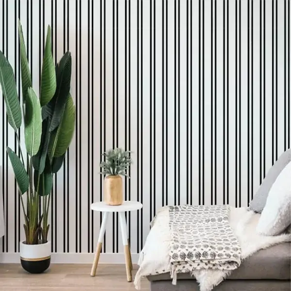Tapet Black and White Stripes Expediere rapidă