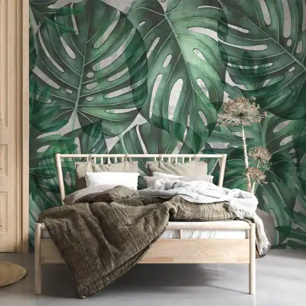 Ultima șansă Tapet Green Philodendron
