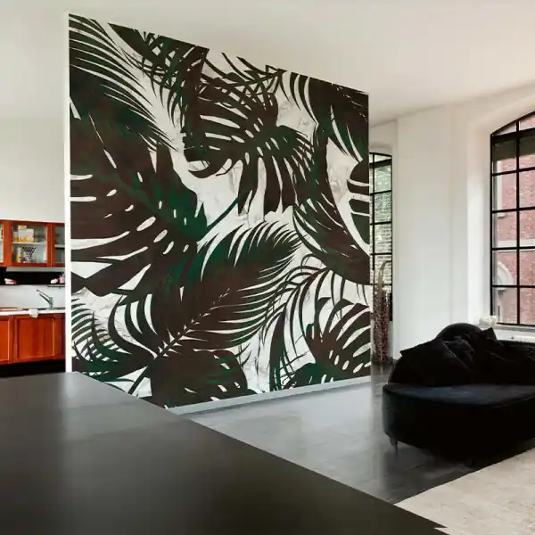 Ofertă de sezon Tapet Leaves Original Marble