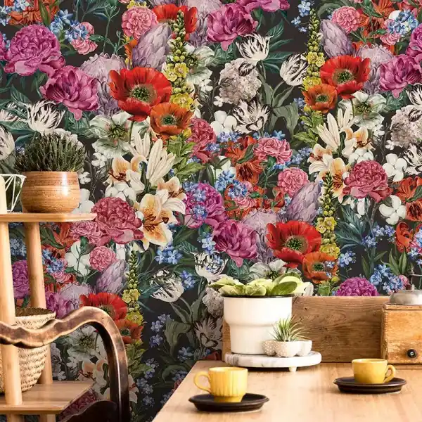Reducere Tapet Bouquet Di Primavera (Dark)