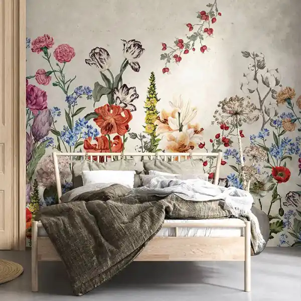 Promoție Tapet Light Mural Bouquet