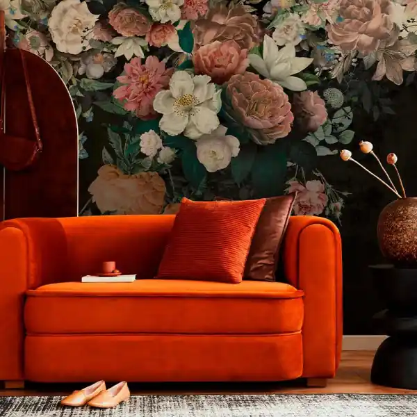 Tapet Painterly Roses Noutate