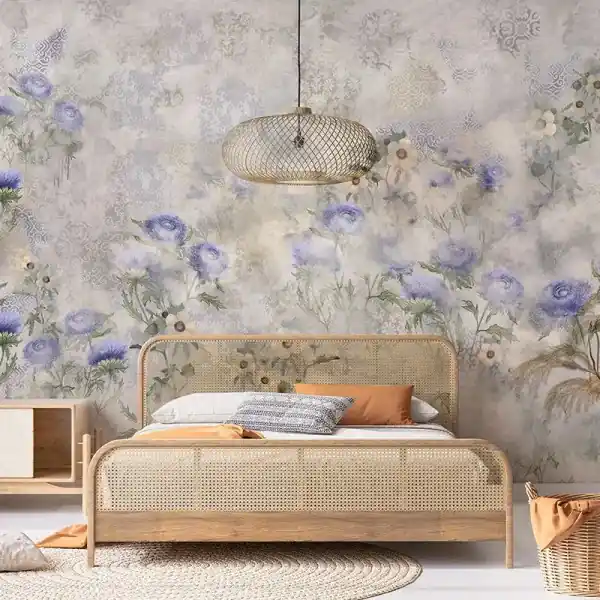 Ofertă exclusivă Tapet Indigo Carline Bouquet Field