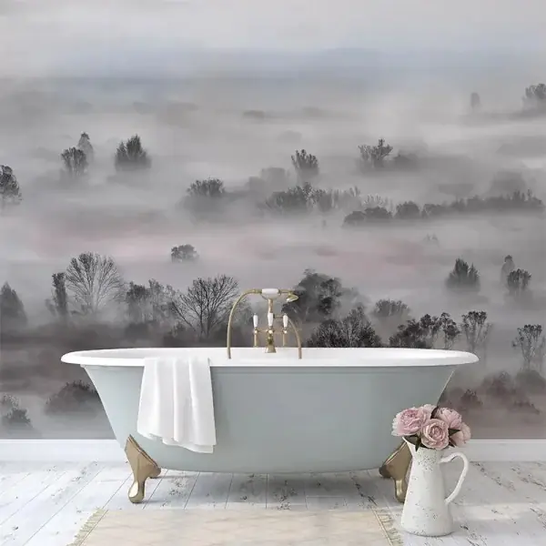 Ofertă Tapet Foggy Landscape Pastels