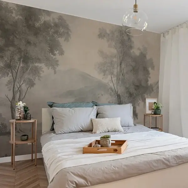 Tapet Solitary Tree cream Reducere specială
