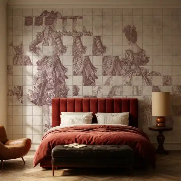 Ieftin Tapet Decadent Fragments rose