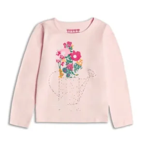 Retur ușor Bluza Roz cu Imprimeu
