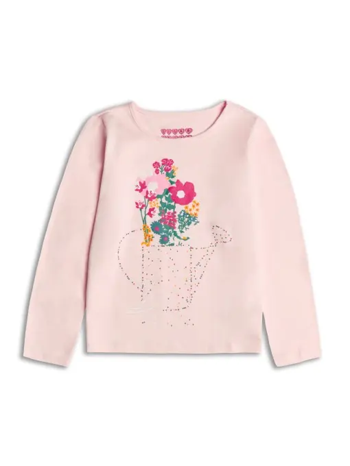 Retur ușor Bluza Roz cu Imprimeu