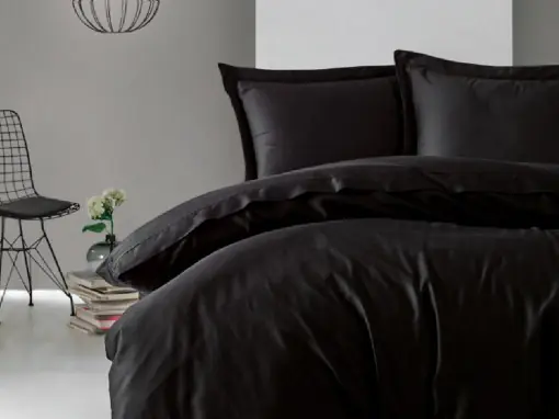 Reducere de preț Lenjerie Elegant Negru (Satin Deluxe)