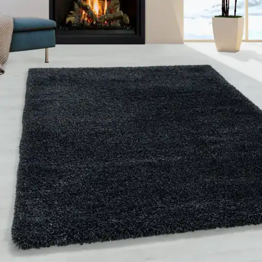 Livrare rapidă Covor Fluffy Antracit 80x250 cm