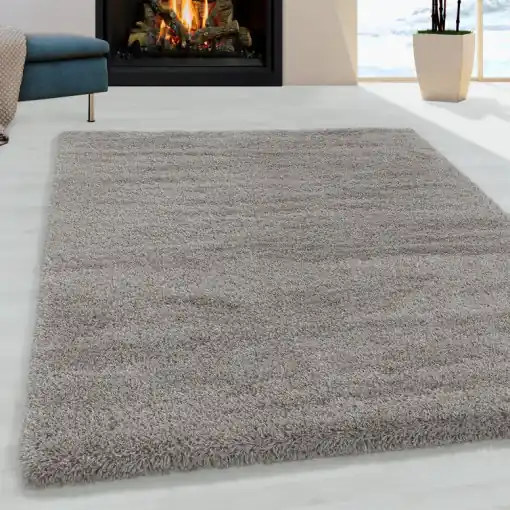 Calitate înaltă Covor Fluffy Bej 60x110 cm