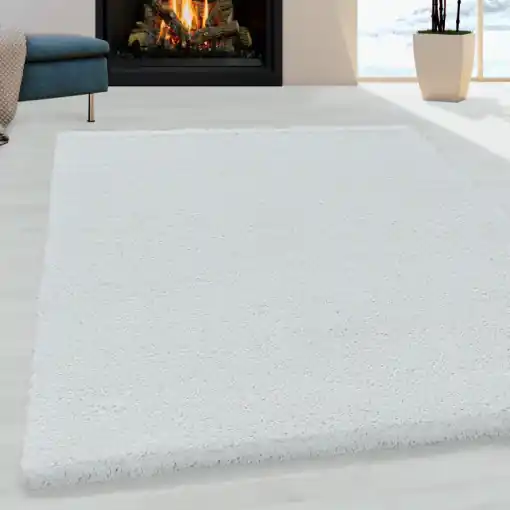 Ofertă specială Covor Fluffy Alb 80x150 cm
