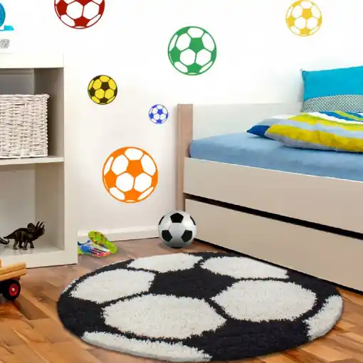Covor Fun Negru 120x120 cm Nu rata