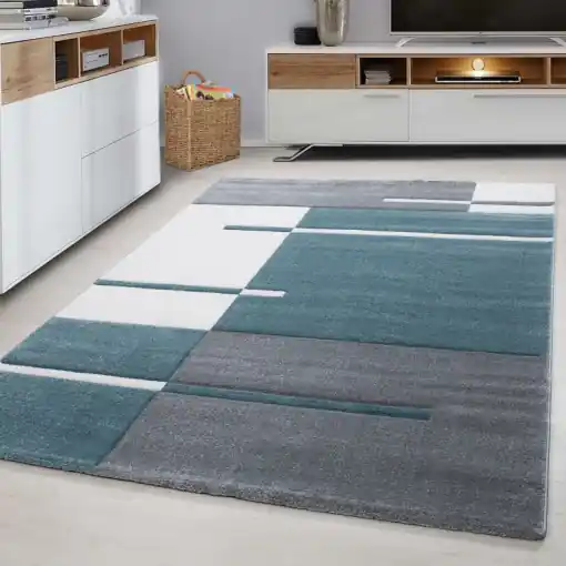 Doar azi Covor Hawaii Albastru V1 80x150 cm