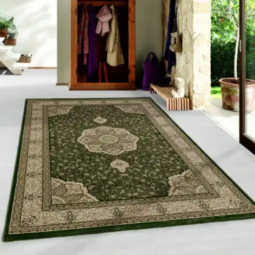 Covor Kashmir Verde 200x290 cm Doar azi
