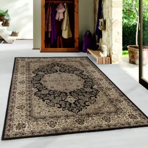 Covor Kashmir Negru V2 160x230 cm Doar azi