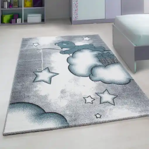 Covor Kids Albastru V5 160x230 cm Retur gratuit