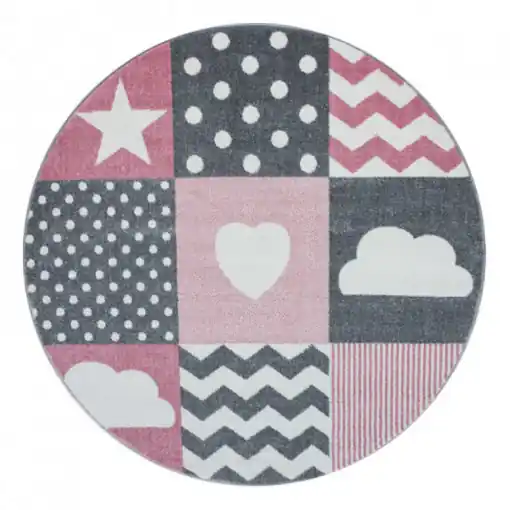 Covor Kids Roz V6 160x160 cm Livrare expres