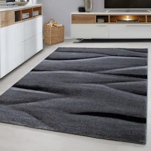 Covor Lucca Negru 120x170 cm Livrare rapidă