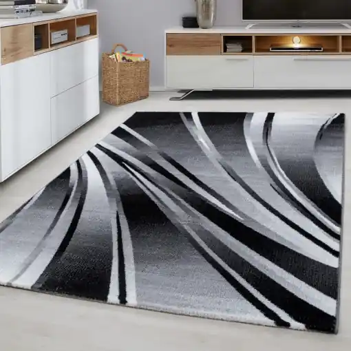 Covor Parma Negru V1 120x170 cm Disponibil imediat