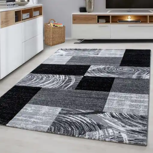 Covor Parma Negru V2 160x230 cm Retur ușor